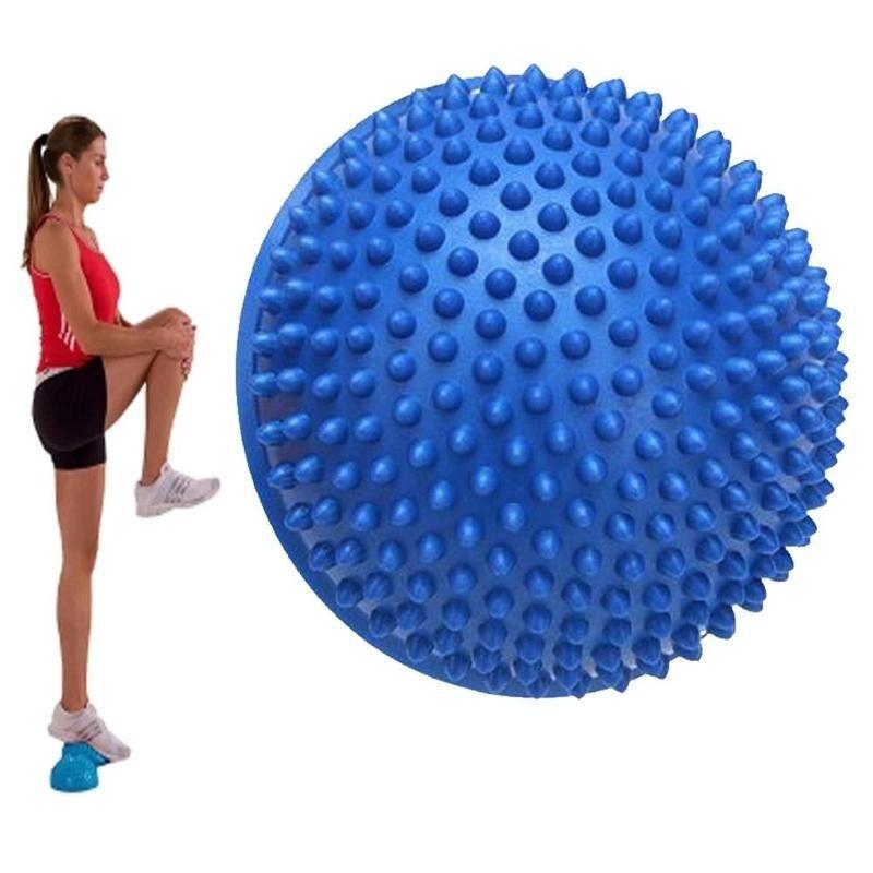 PVC Inflatable Half Yoga Balls Massage Point Fitball Exercises Trainer GYM Pilates Fitness