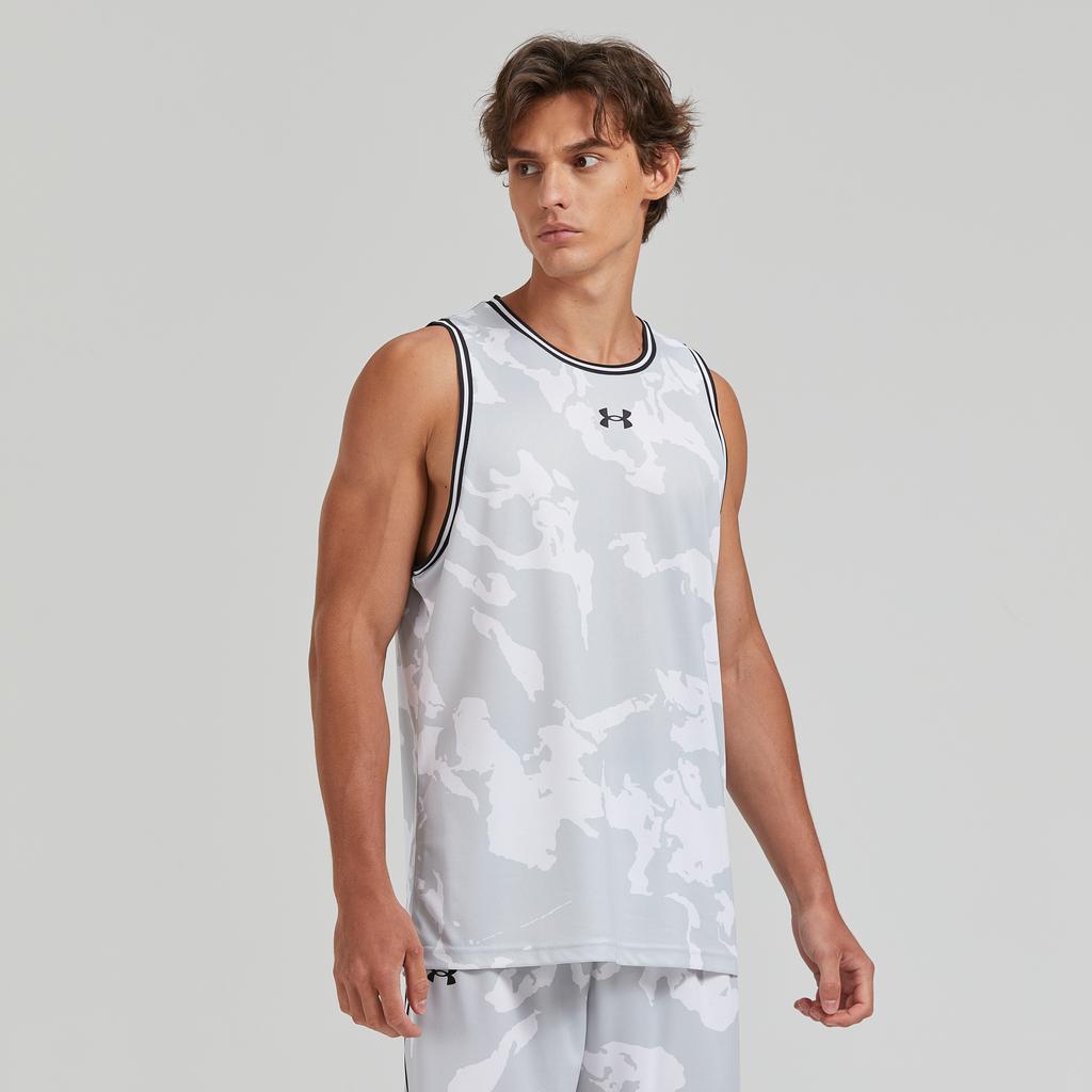 Under Armour Outdoor Breathable Quick-Dry Loose Running Fitness Crew Neck Sleeveless Vest Unisex Tops White 24500110-100