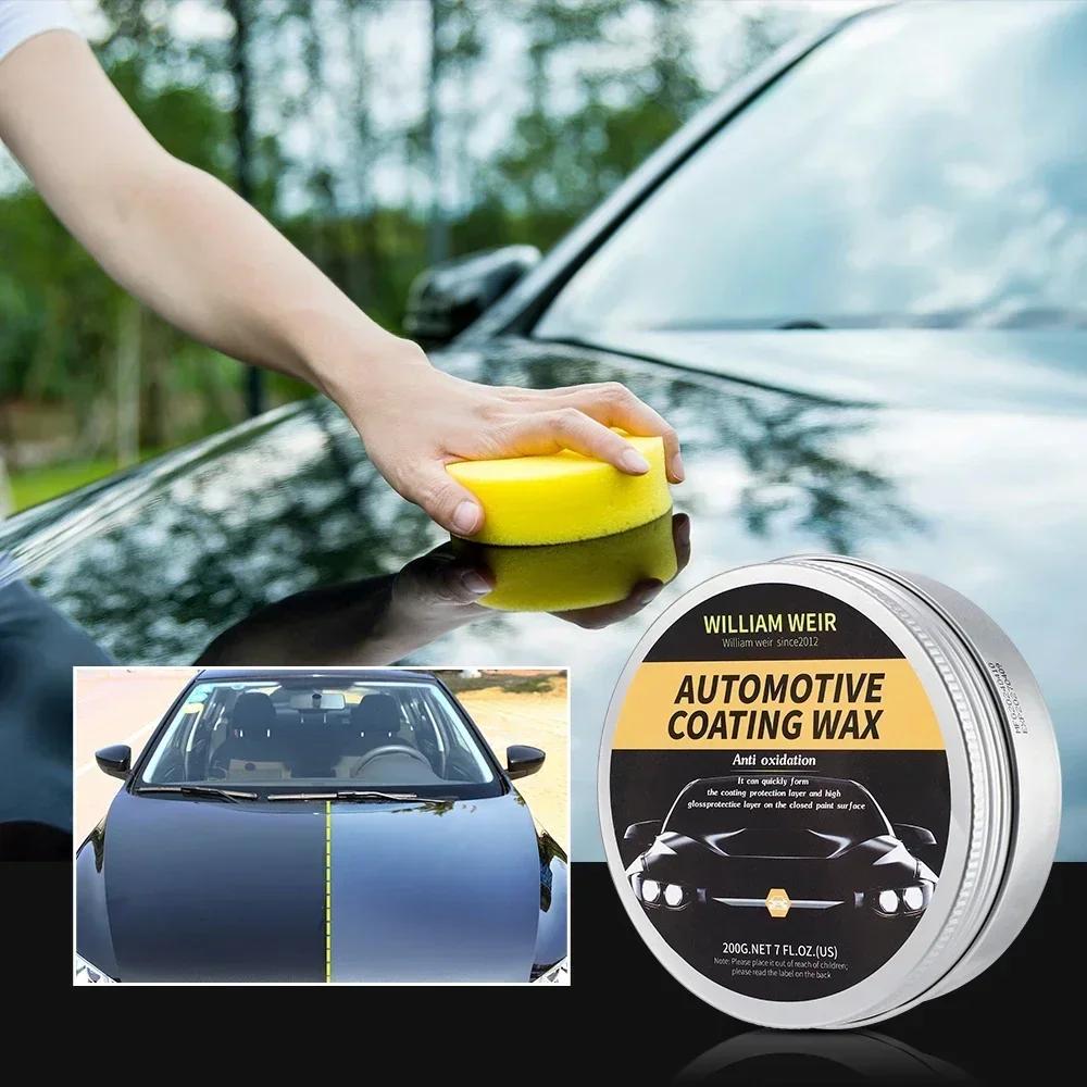 Car Wax Crystal Plating Set - Hard Glossy Paint Coating with Waterproof Film for Automotive Polish