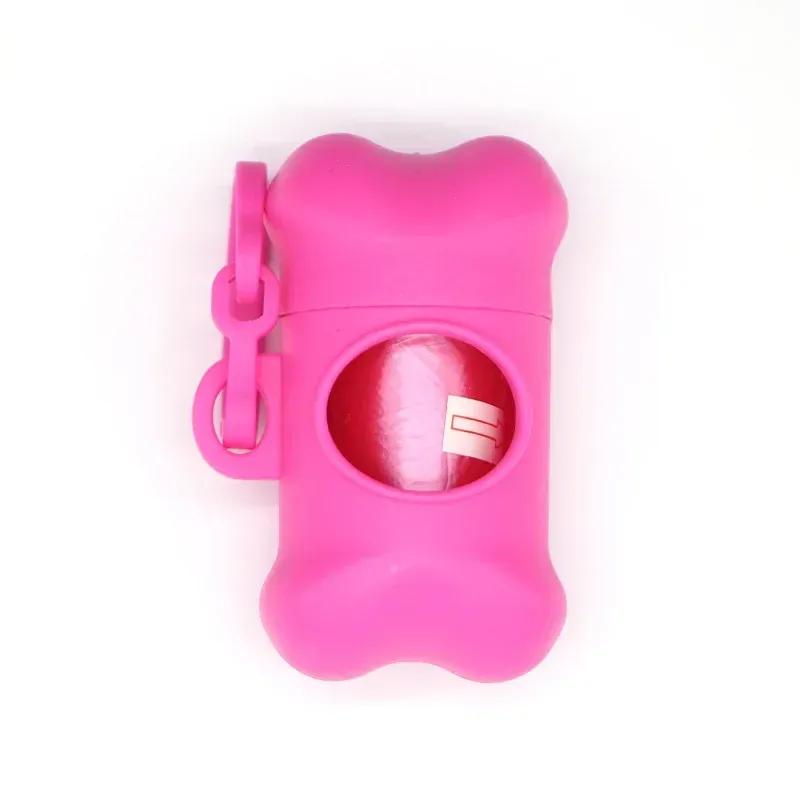 

2024 Диспенсер для пакетов для отходов питомцев Держатель для пакетов для собачьих отходов Пластиковый диспенсер для мусорных пакетов Чехол-переноска Собака Питомец 10 рулонов Пакетов для отходов Rose