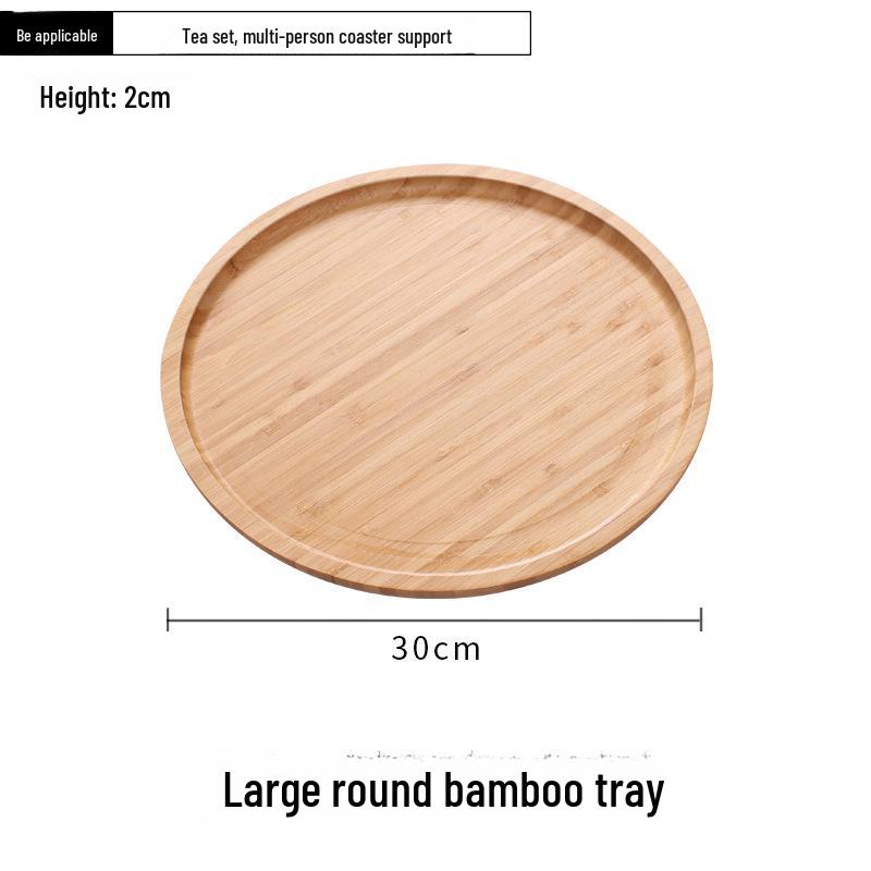 Japanese Bamboo Rectangular Tea Tray - Versatile for Household, Restaurant, Barbecue, Water Cup Storage, and Serving.
