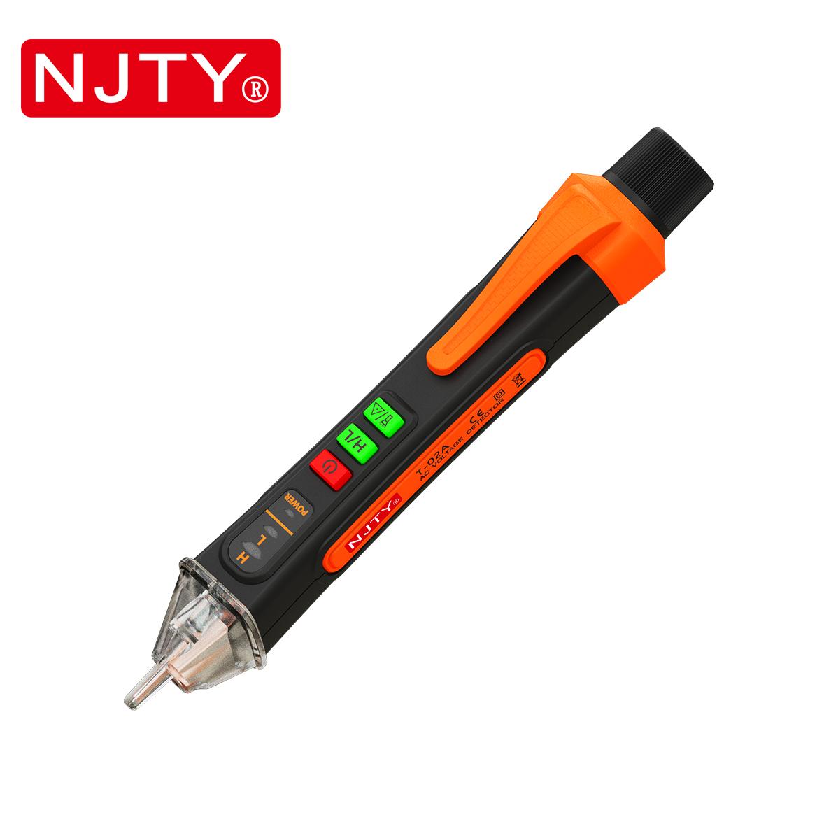 

NJTY T02A Voltage Detector Electrical Pen AC Voltage Tester Smart Breakpoint Finder 12-1000V Non-Contact T02B Voice Broadcast