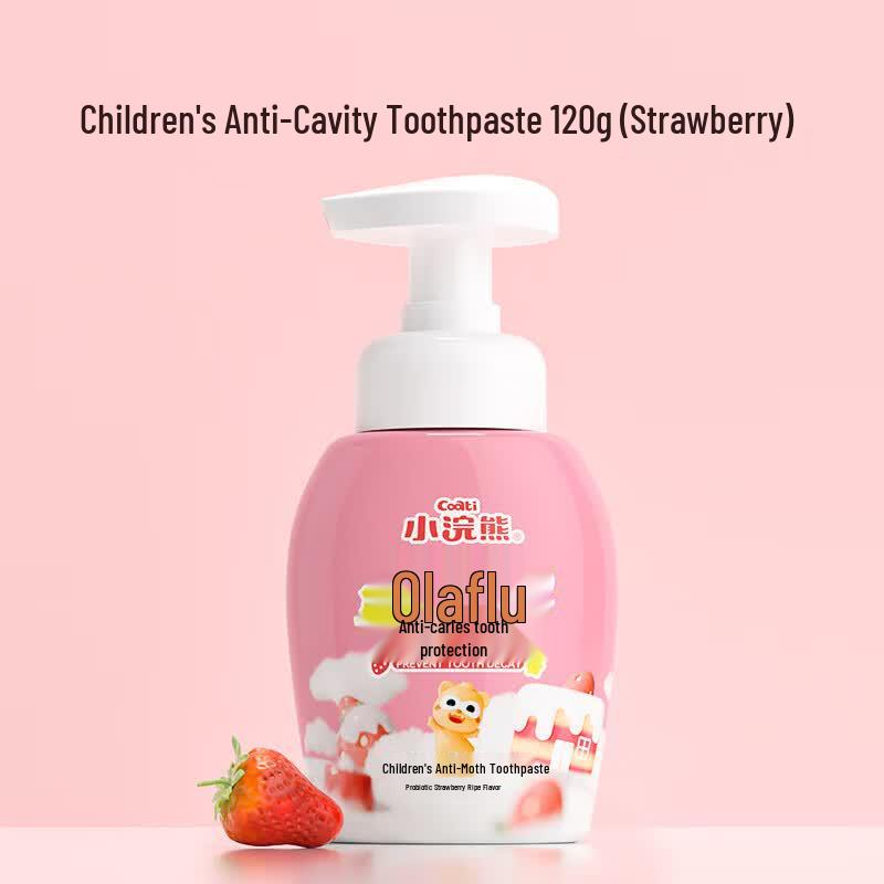 Little Raccoon Kids Anti-Cavity Strawberry Mousse Toothpaste 5-Pack