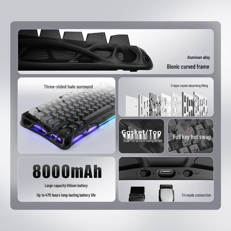 Gravity Planet Cocoon 75 K1 Pro Tri-Mode Custom Mechanical Keyboard