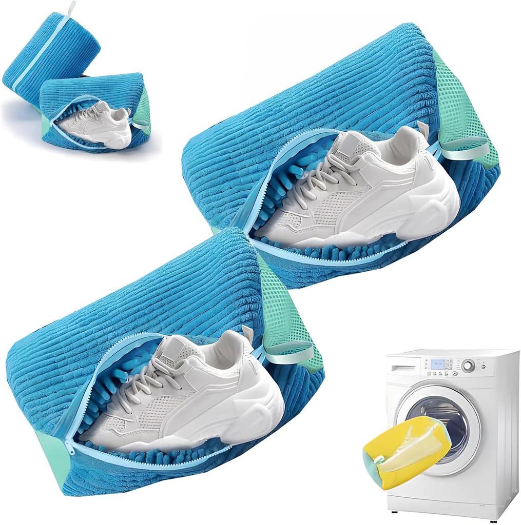 Przenośna torba do czyszczenia butów z szenili: Pranie i Pielęgnacja Zapobiegająca Deformacjom dla Sneakersów, Możliwość Dostosowania.
