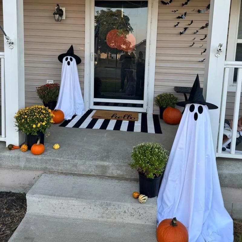 2025 New Halloween Yard Halloween Decorations Outdoor, Decorated Standing Ghost Front Porch Yard Halloween Decorations for Home