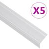 VidaXL Stair Nosing L-shape 5 Pcs Aluminium 100 Cm Silver, Stair Treads, Stair Edges, Stair Profiles, 146759