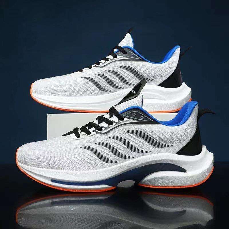 Popcorn shoes men's new fly-woven breathable sneakers platform trendy running shoes men's shoes