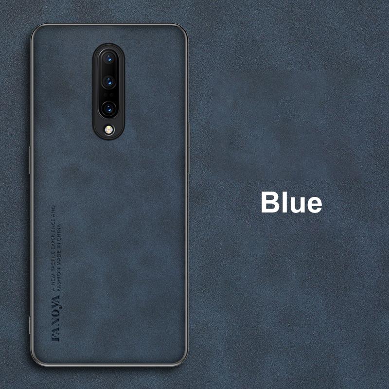 Lyxigt läderfodral för OnePlus 7 7T 8 Pro 8T fodral Matt silikontelefonfodral för OnePlus 5 5T 6 6T One Plus 7 8 T 7Pro Coque