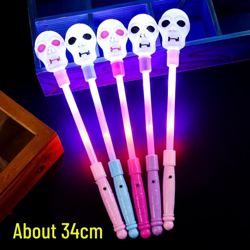 Halloween Luminous Bracelet & Skull Light Gift Set for Kids and Adults