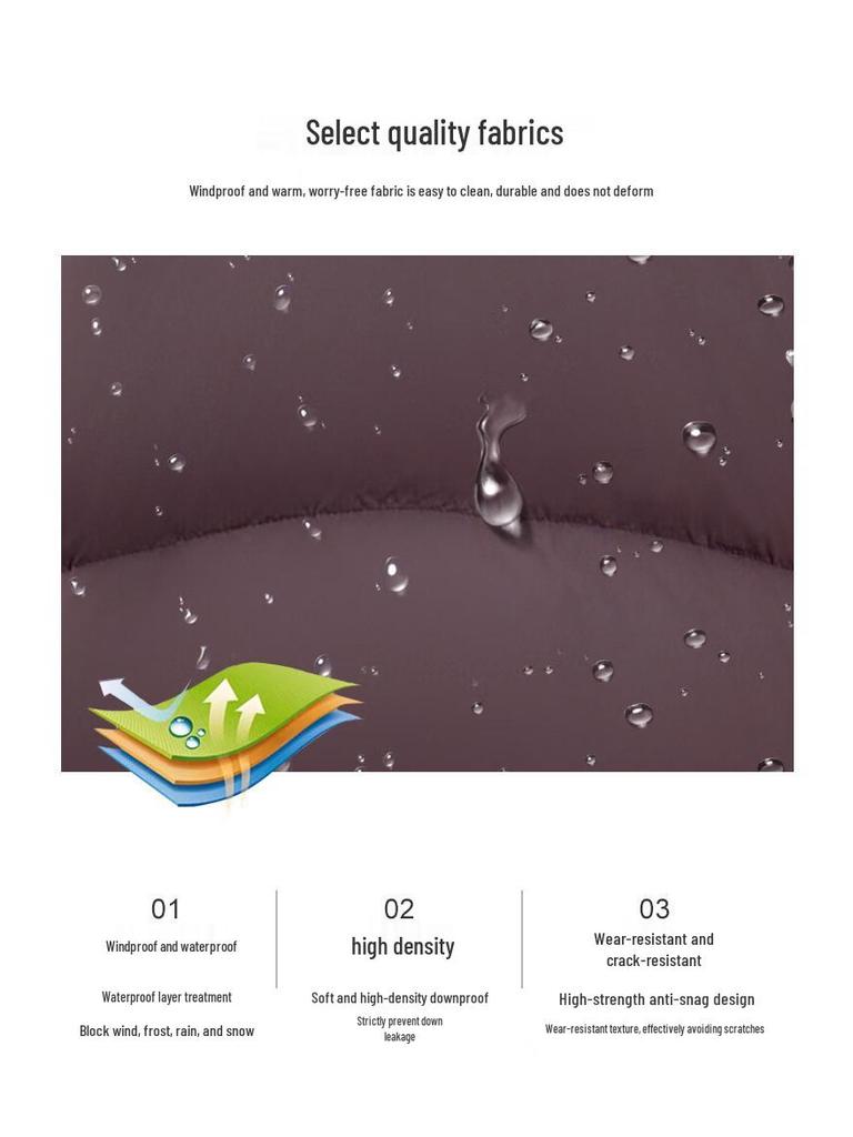 AIXUANMI Women's Elegant Winter Duck Down Jacket