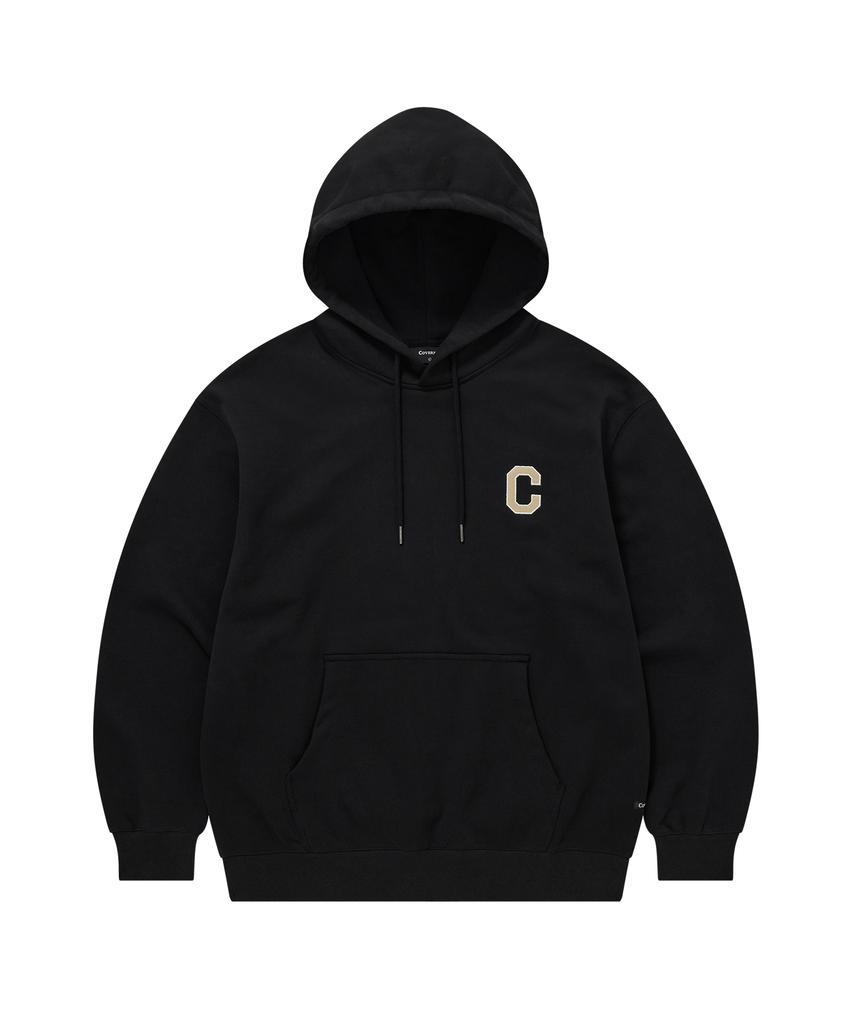 C Logo Hoodie Black