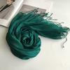 South Korea Dongdaemun Light Linen Scarf, Solid Color Sunscreen Scarf, Source