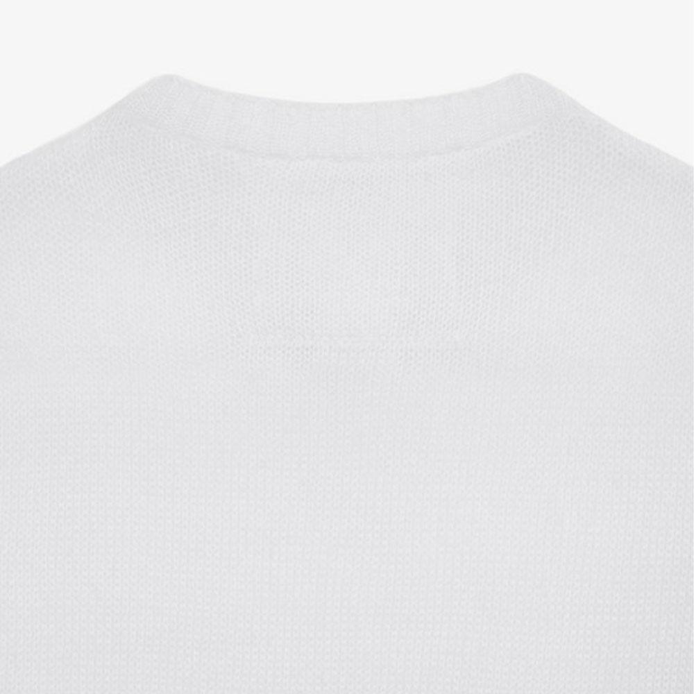 Givenchy Maglioni da uomo Girocollo Bianco Vestibilità dritta moderata BM90LN4YD1-100