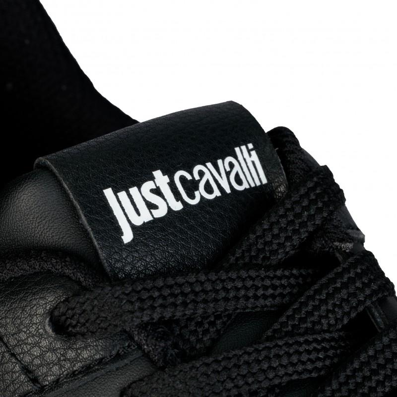 Just cavalli leather sneakers nero tiger - Size: 43