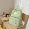 Schoolbag new Japanese simple solid color lightweight casual backpack high value junior high school students large capacity travel backpack