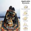 Elk1 Customize Text Blanket Lightweight Customizable Blanket Soft Warm Cozy Versatile for Bed Chair Home Decor Couch All-Season Use