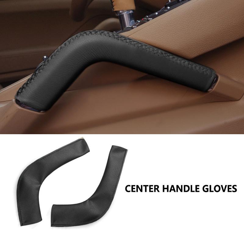 Für Porsche Cayenne 2011 2012 2013 2014 2015 2016 Handgenähtes Auto-Tür-/Mittelarmlehnen-Griff-Mikrofaserkleder-Abdeckungsverkleidung