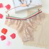 Breathable Low Waist Cute Women Underwear Sexy Lace Panties