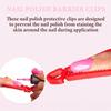 2/5/10Pcs Nail Polish Finger Protector Clip Reusable Women DIY Acrylic Gel Nail Extension Protective Clip Manicure Tools Nail Art Accessories
