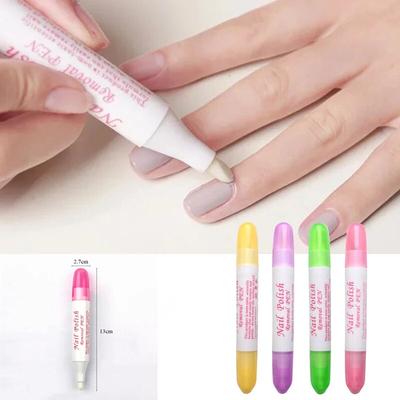 1 Pz Penna correttore per nail art Rimuovi errori + 3 punte Il più recente correttore per smalto per unghie Pulitore per cancellare strumenti per manicure