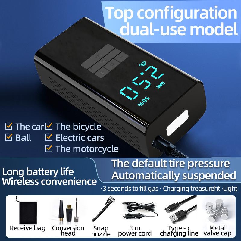 Bezprzewodowa pompka powietrza do samochodu przenośna do samochodu pojazdu terenowego pojazdu elektrycznego roweru pompka do opon