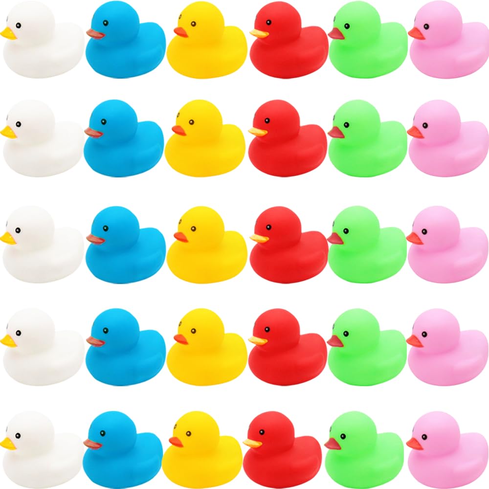 

AZNABLE Duck Bath Toys, Colorful Mini Duck Bath Toys, Set of 30