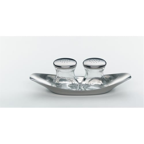 WMF Salt & Pepper Wagenfeld with Stainless Steel Tray (W0660079990)