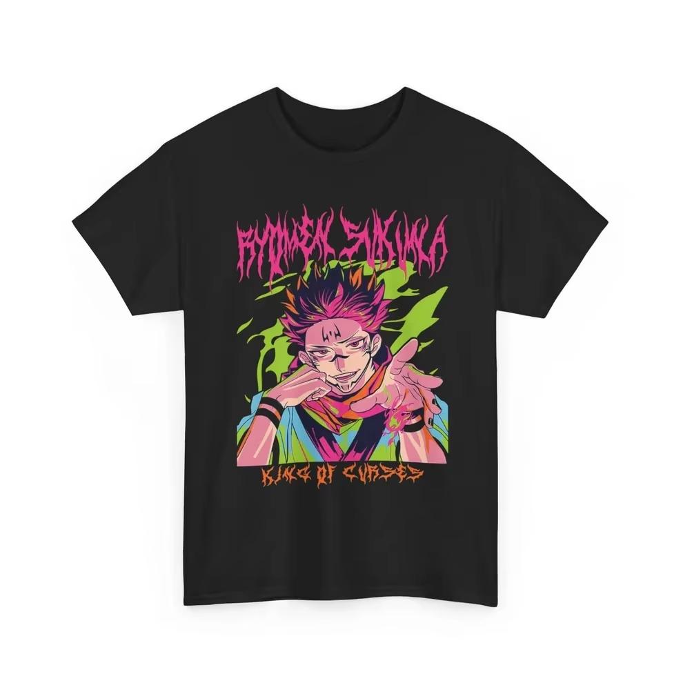 

2026 New Jujutsu Kaisen King of Curses Pure Tshirt Unisex Women Anime Style Fashion Comfortable Casual Short Sleeved Tshirt Summer S