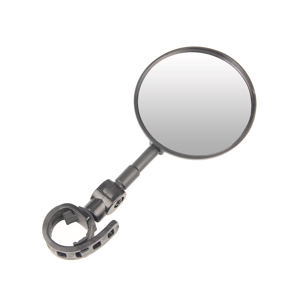 Bicycle 360° Wide Angle Rearview Mirror with Convex Lens & Silicone Handle for Mountain Bikes