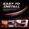 Universal-Carbonfaser-Look, LED-Bremslicht, hinterer Dachspoiler, Lippe, Heckflügeldeckel