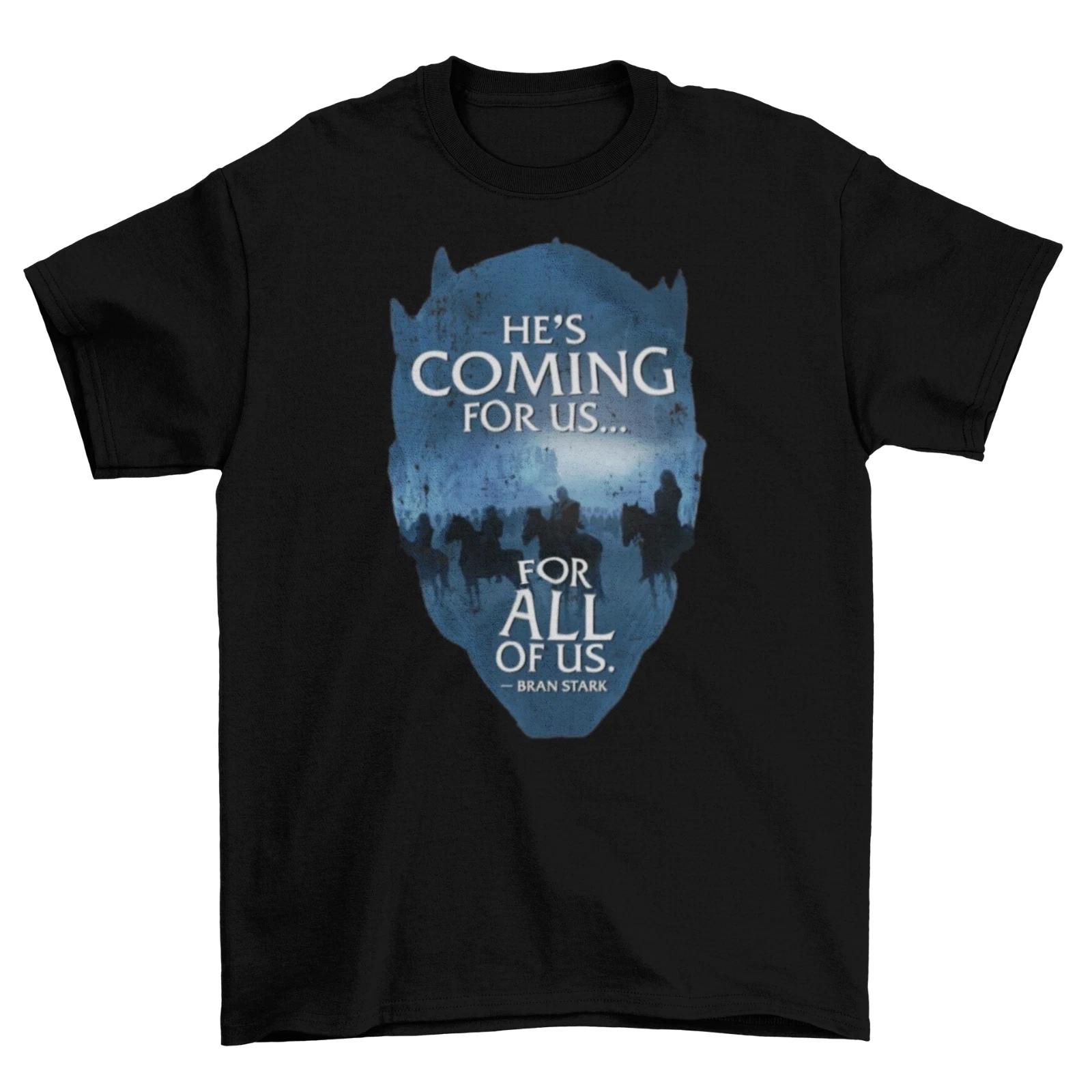 Game of Thrones All of Us T-Shirt Cotton Unisex Night King Bran Stark XXXXL