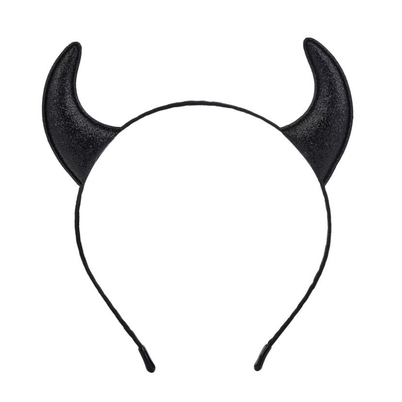 Halloween Devil & Spiderweb Headband with Bat Clip - Ghost Festival Party Costume Accessory