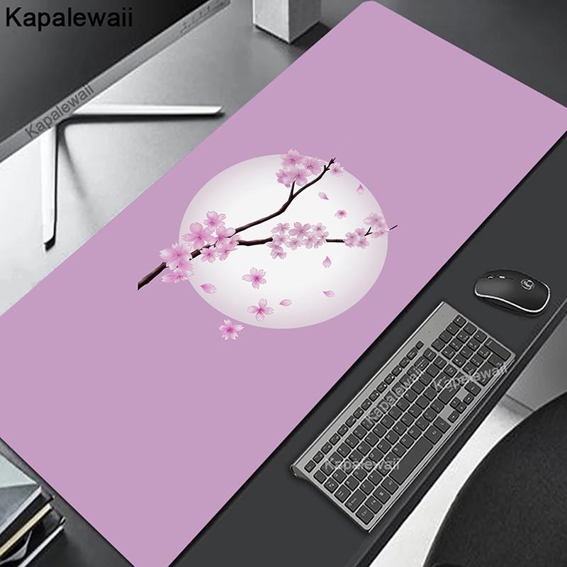 Comouter Mouse Pad Large Sakura Mousepads Office Deskmat XXL Table Carpet Natural Rubber Mousemat Keyboard Mats xcm Mousepad
