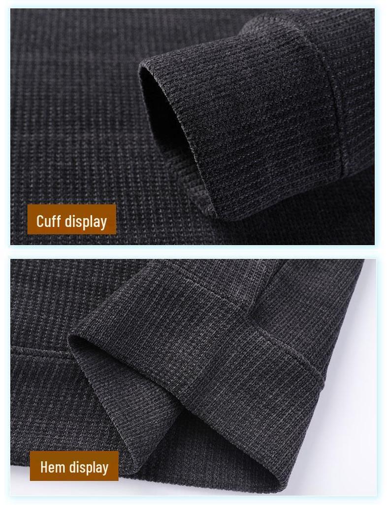 Men's Chenille Velvet-Lined Warm Sweater for Dad and Grandpa – Autumn/Winter