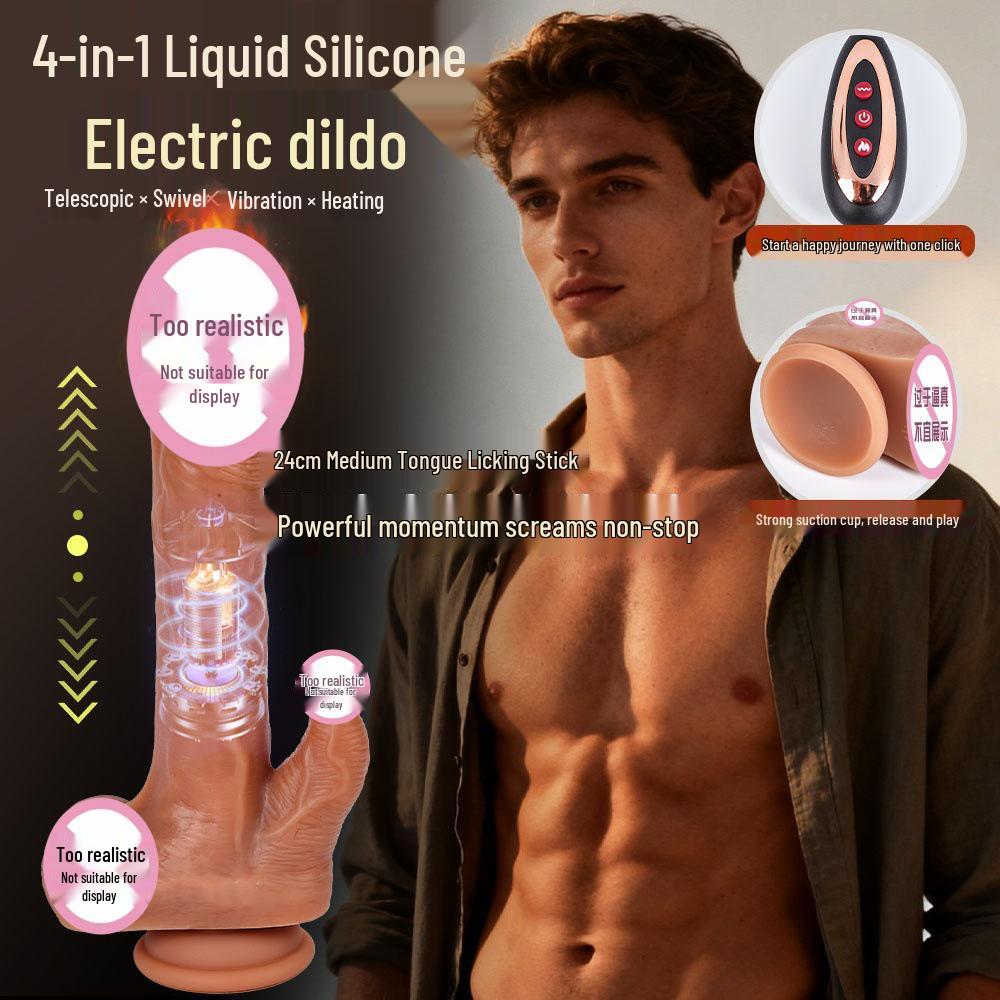 Realistic Soft Silicone Dildo - Realistic Female Toy with Big Stallion Shape
