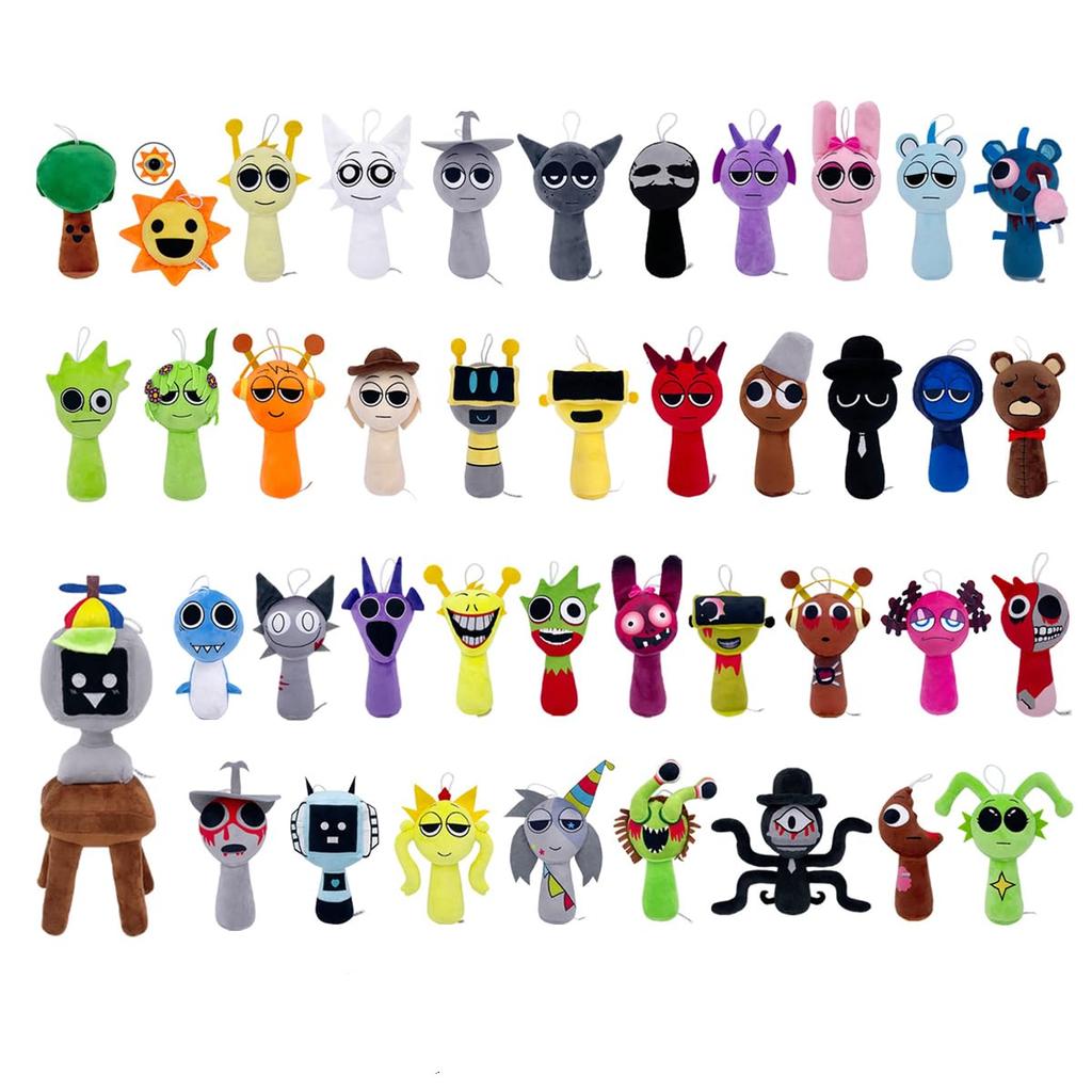 Sprunky Plush Doll, Yarnabi Plush Sprunki Stuffed Animal Character Toy Rhythm Box Doll Horror Game Plush Cosplay Accessories Soft Stuffed Animal