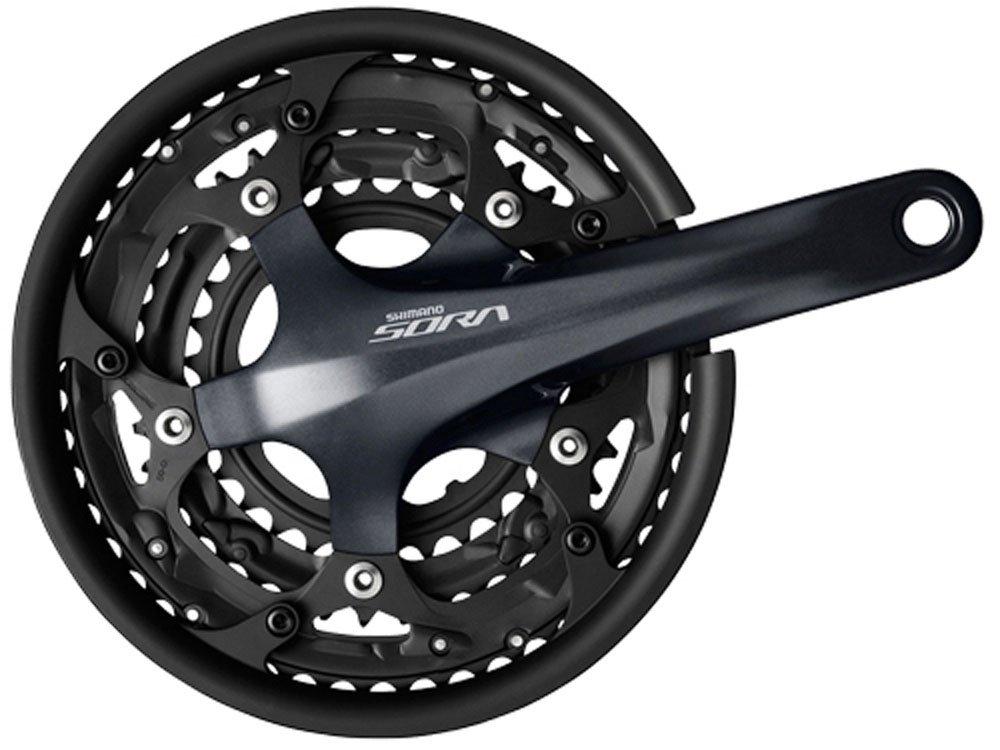 

SHIMANO Front Chainwheel (ROAD) FC-R3030 50×39×30T 175mm 9S Chain Guard Included BB Sold Separately EFCR3030EX090C SORA