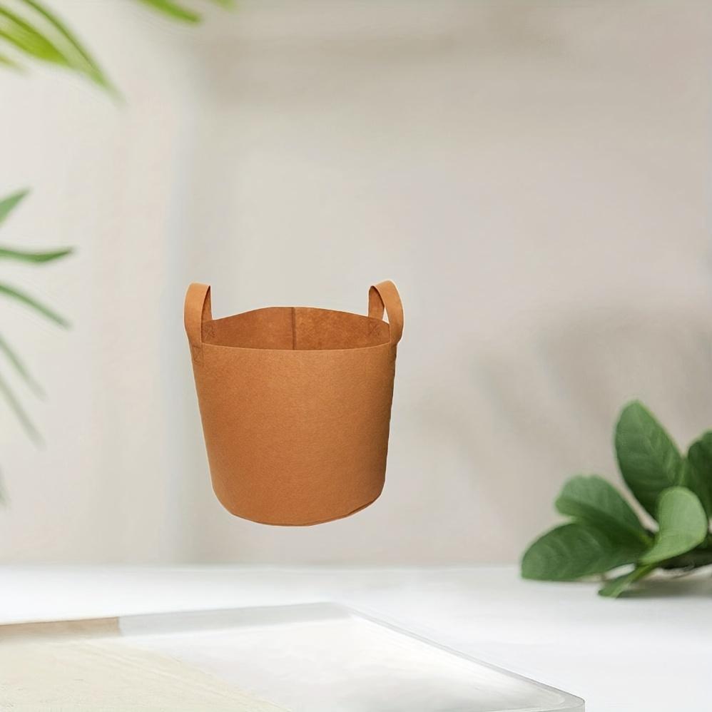 1ks Netkaná taška na balkonové výsadby Zelená Šedá Plsť Taška na rostliny Taška na zkrášlení květináčů Zelená Taška na zkrášlení rostlin