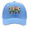 Retro Island Wave Silhouette Collect Sandwich Baseball Cap Sun Cap Outdoor Workouts Hat