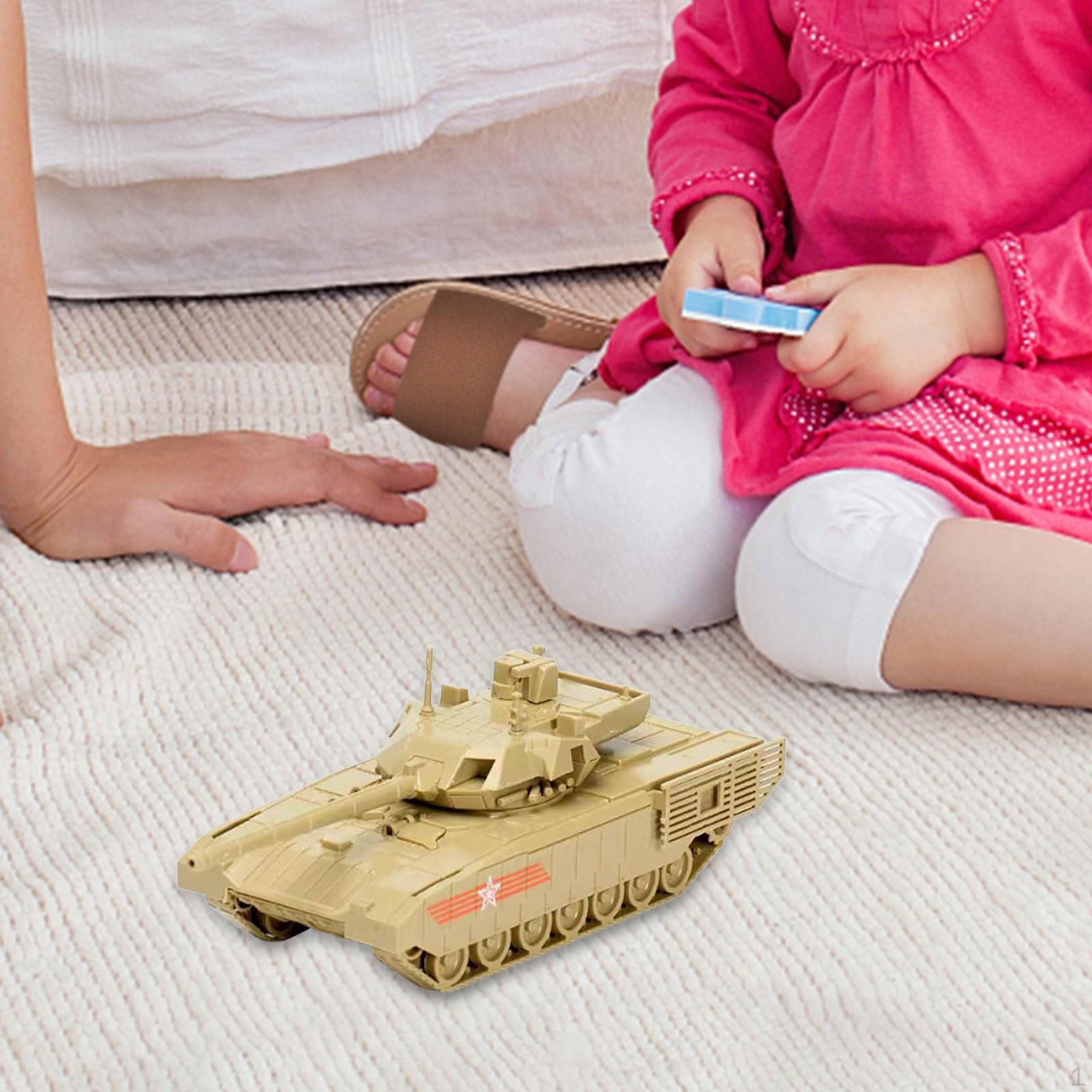 

1/72 модель танка в сборе, обучающая игрушка, коллекция игрушек, миниатюрное здание жёлтый