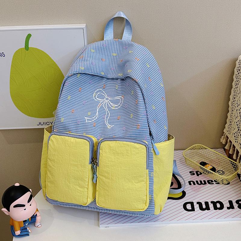 Schoolbag summer new schoolbag female Japanese ins small fresh cute girl heart bow college wind travel backpack