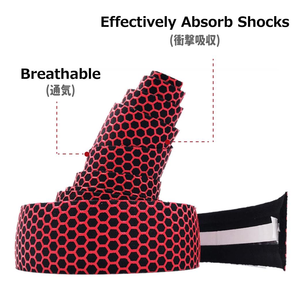 Azarxis Bicycle Bar Road Bike Handlebar Tape with End Breathable 2 Rolls Tape, Plugs, Cushioned, Non-Slip, EVA+PU, Lightweight,