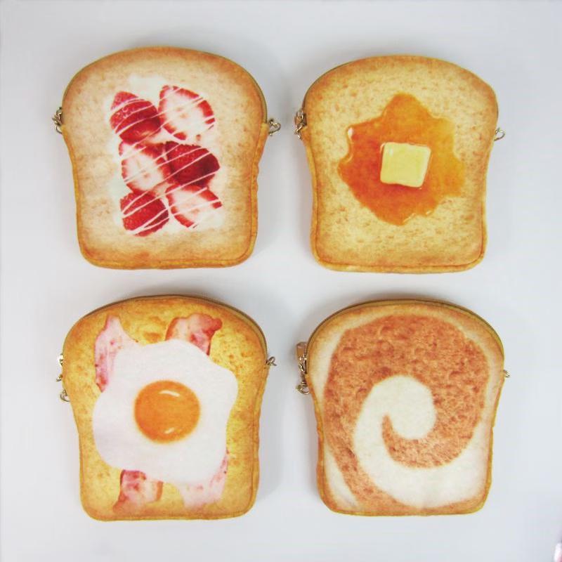 REWELL Creative Fried Egg Toast Mini Chain Bag