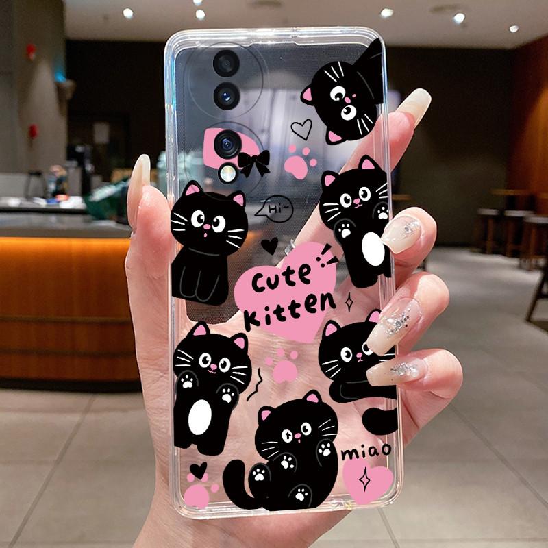 Coque pour Honor 70 FNE-NX9 Transparente Luxe Papillon Mode Fleurs Souple TPU Silicone Housse de Téléphone pour Honor70 5G Coque Transparente