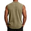 Canotta da uomo senza maniche 100% cotone stile americano lavata tie-dye maglia da palestra gilet casual estivo