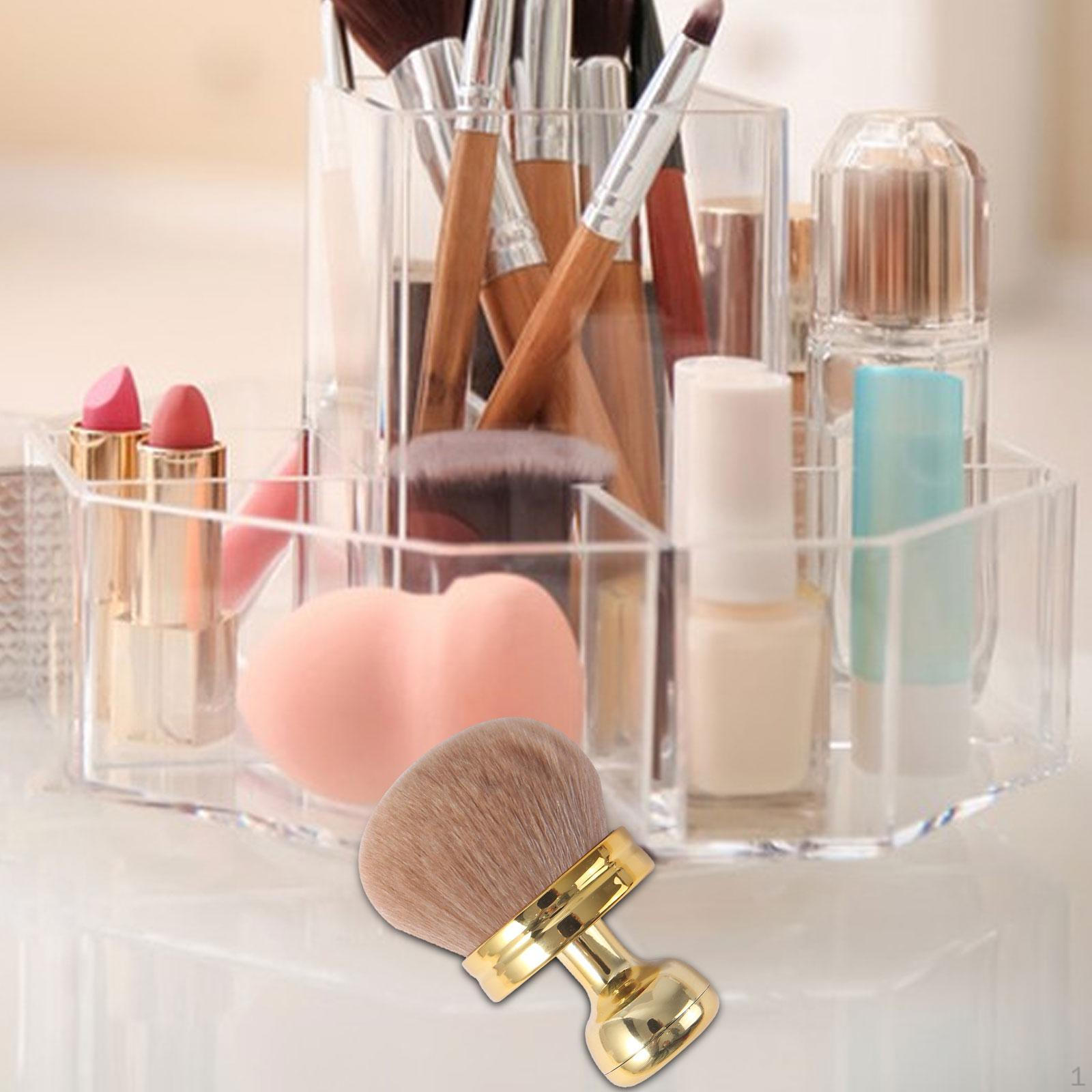 

Очень большая кисть для тела, многофункциональная, для лица, автозагара, овального макияжа ног золотой