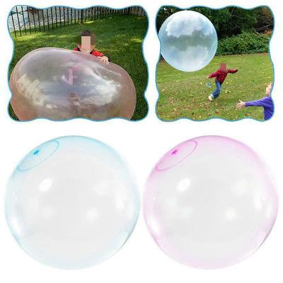 Kids Bubble Ball Transparent Bubble Inflatable Ball Blowing Balloon Baby Shower Water Filled Bubble Ball Games Toy Gifts