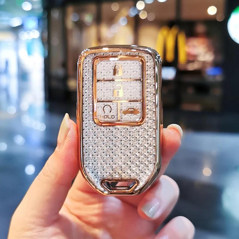 Suitable For Honda Keycase Civic Accord Crv Avancier Urv Spirit Envix Inspire Breeze Keycover Key Shell Keychain Car Buckle