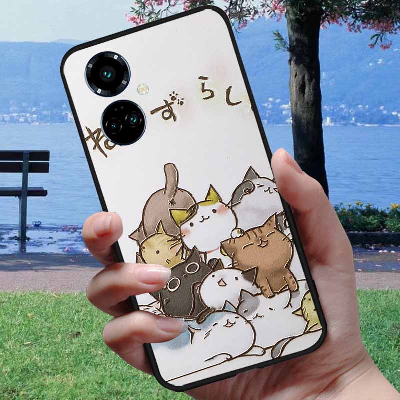 For Tecno Camon 19 Case Camon19 Neo 3D Relief Emboss Phone Cover For Tecno Camon 19 Pro 4G 5G Neo Coque Soft Silicone Cartoon